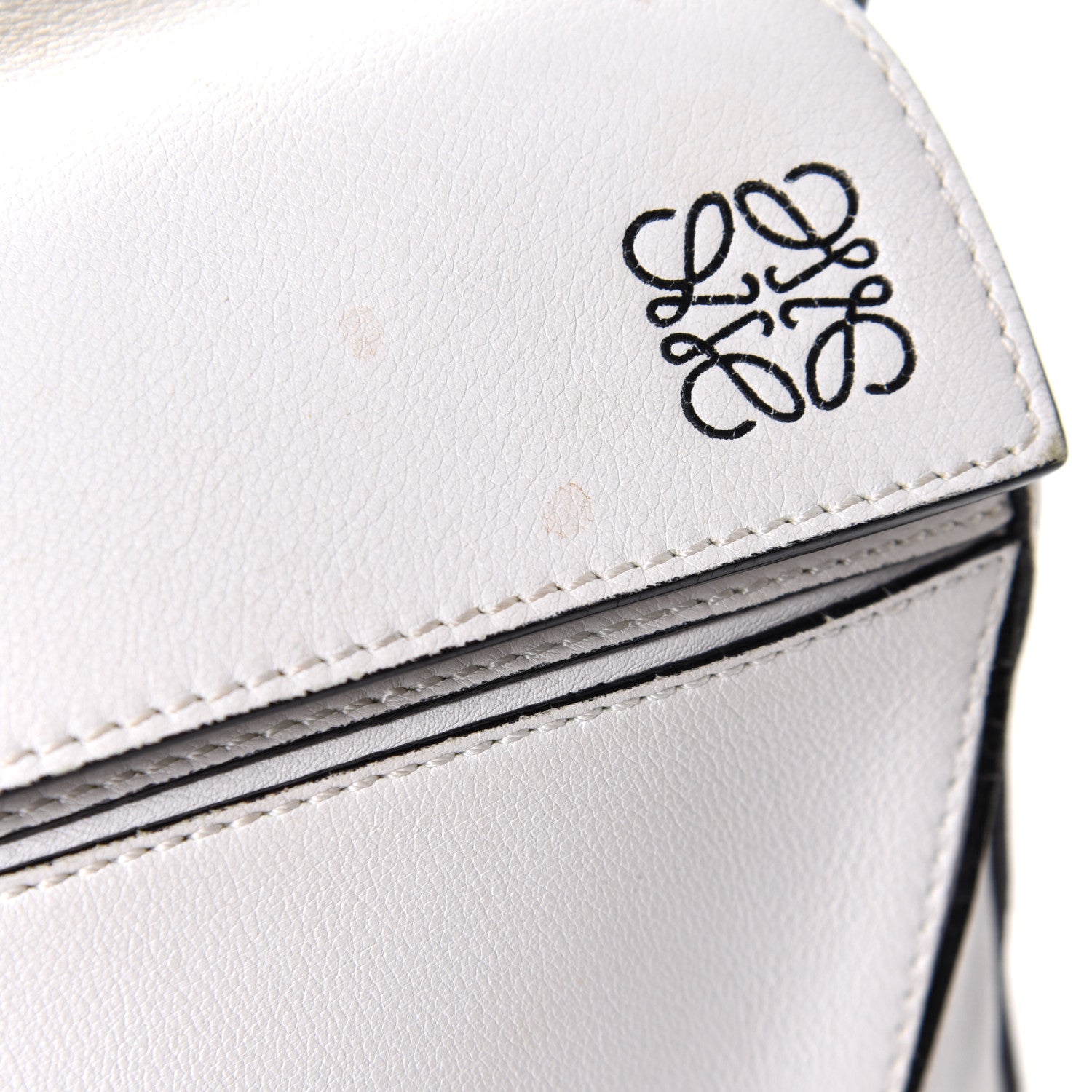 Loewe Calfskin Small Puzzle Bag White 7 of 7