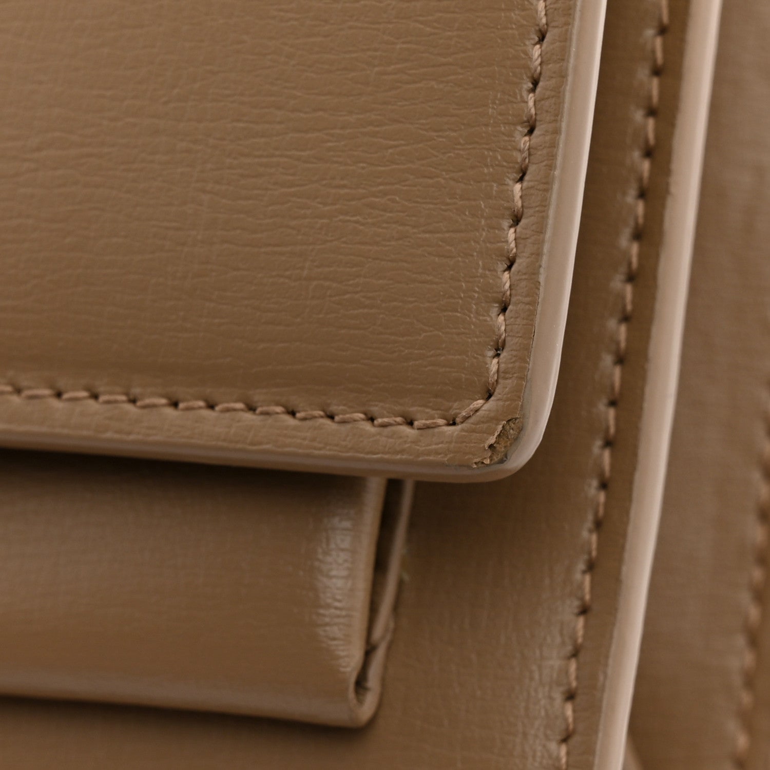Saint Laurent Calfskin Monogram Sunset Chain Wallet  Dark Toffee 12 of 12