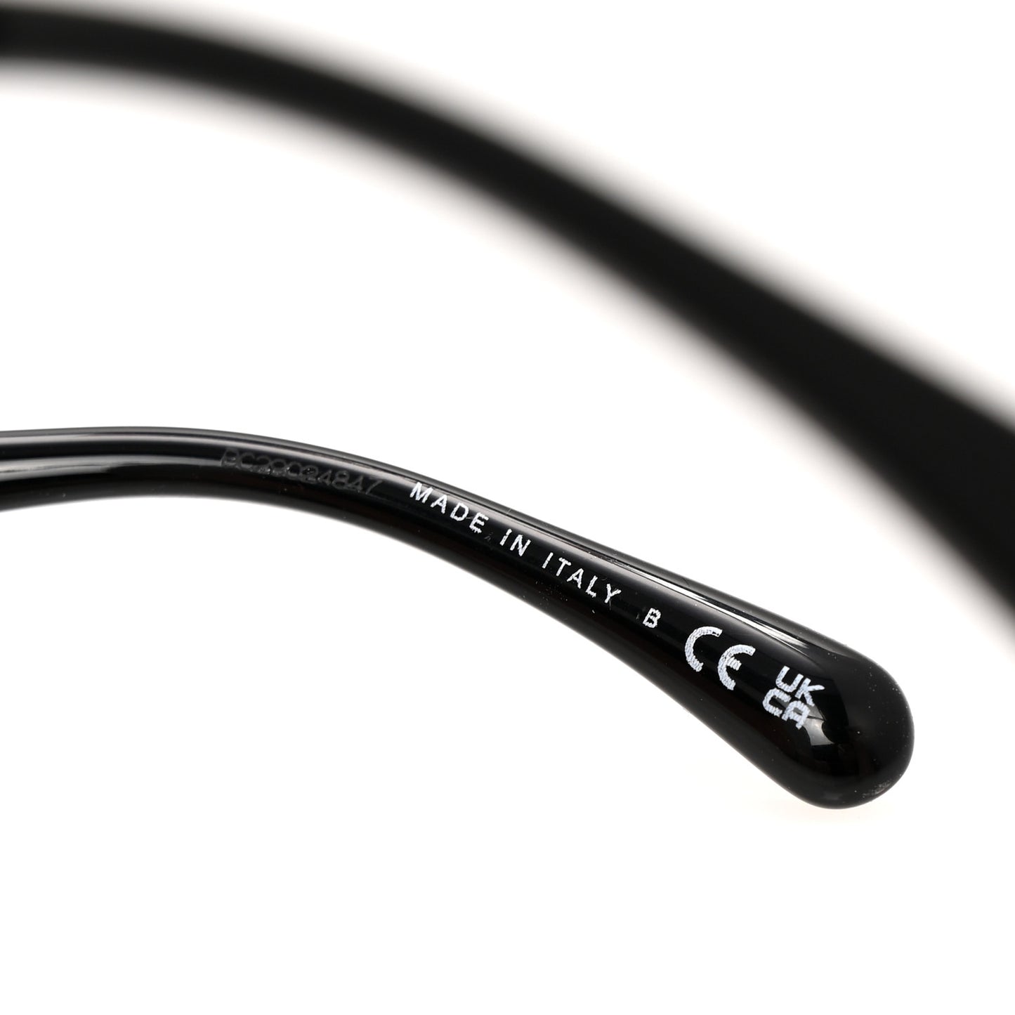Acetate Strass Square Sunglasses 5422-B-A Black White