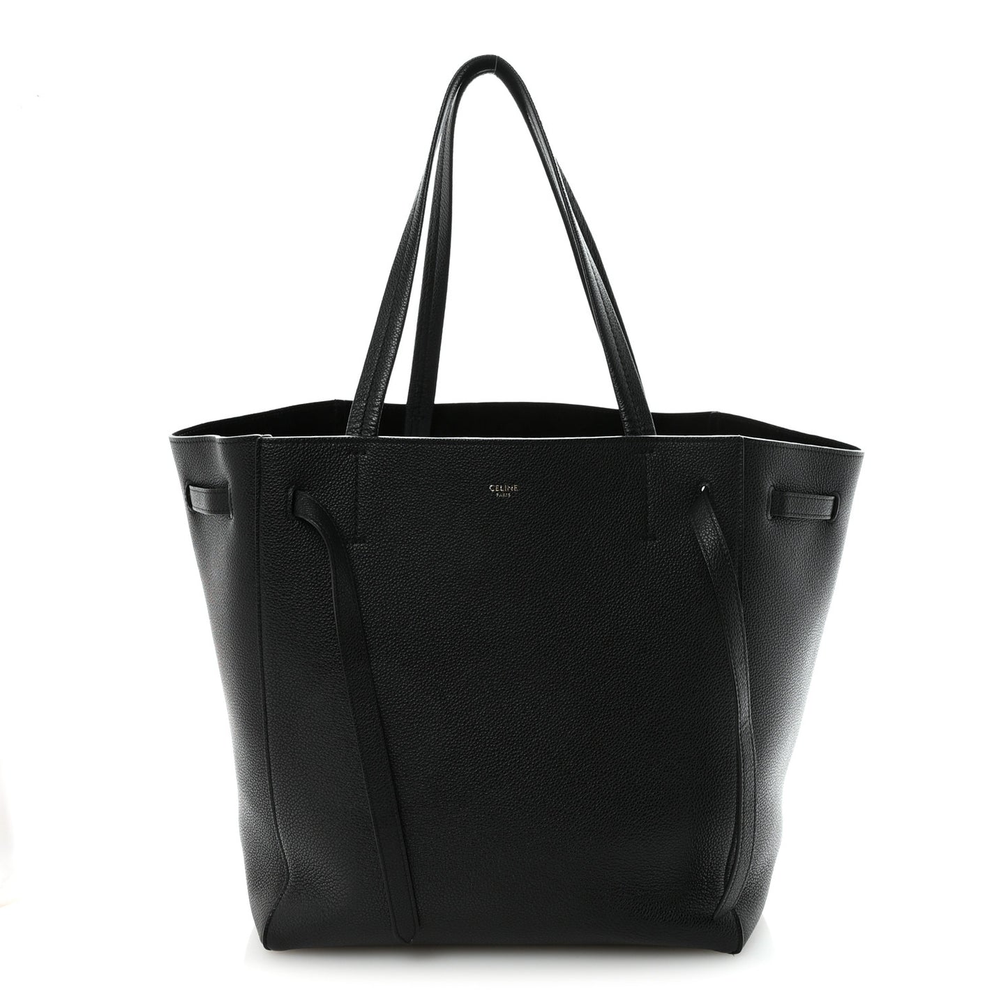 Soft Grained Calfskin Small Belt Cabas Phantom Black