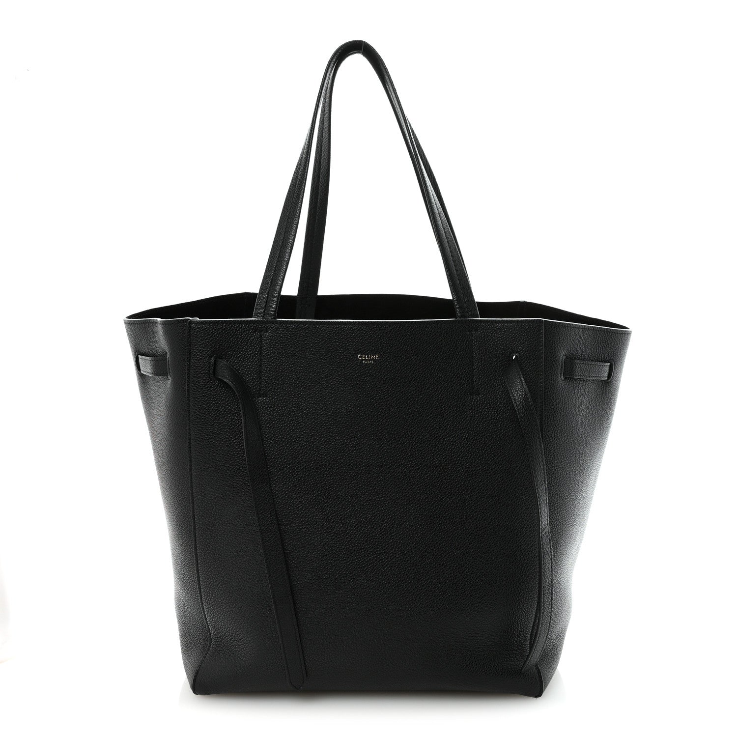 Celine Soft Grained Calfskin Small Belt Cabas Phantom Black 1 of 10