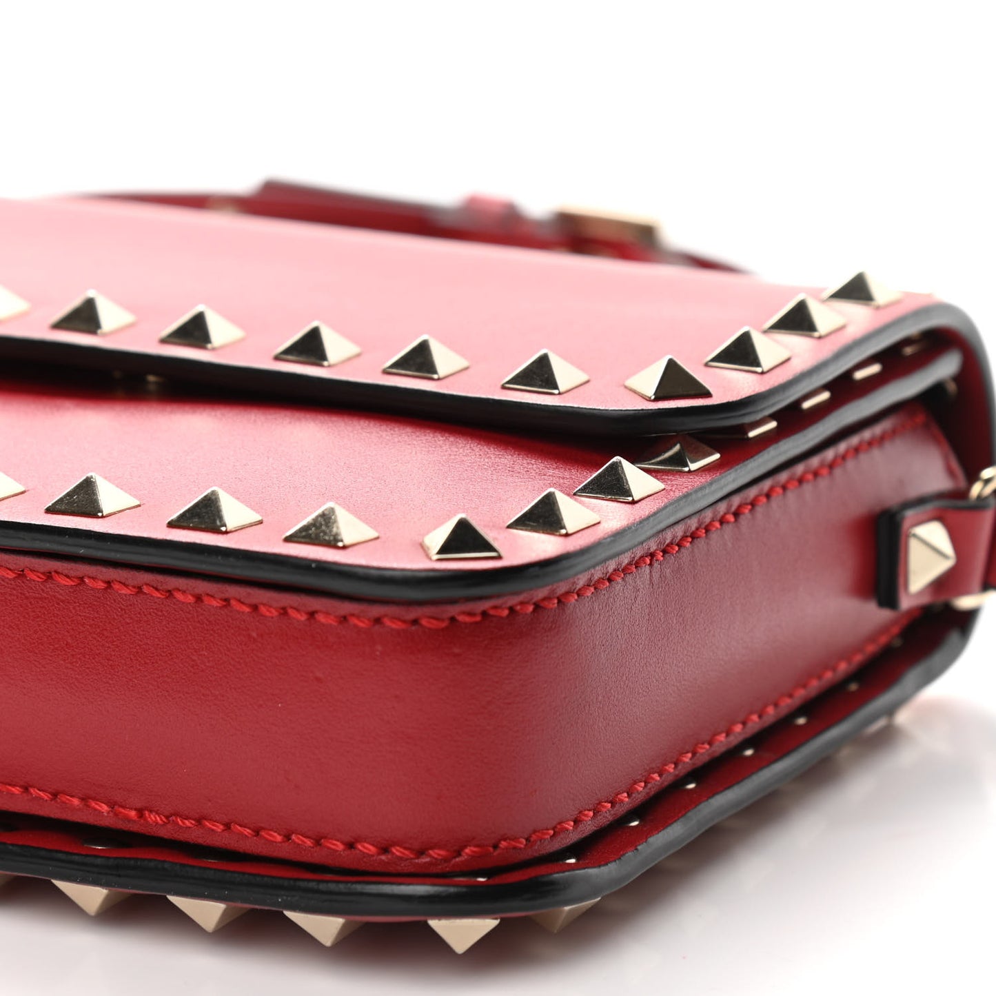 Vitello Rockstud Crossbody Bag Rosso Valentino