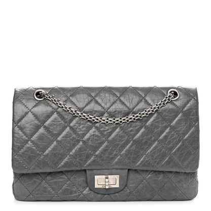 Chanel Aged Calfskin Quilted 50th Anniversary 2.55 Reissue 227 Flap Grey 1 of 12
