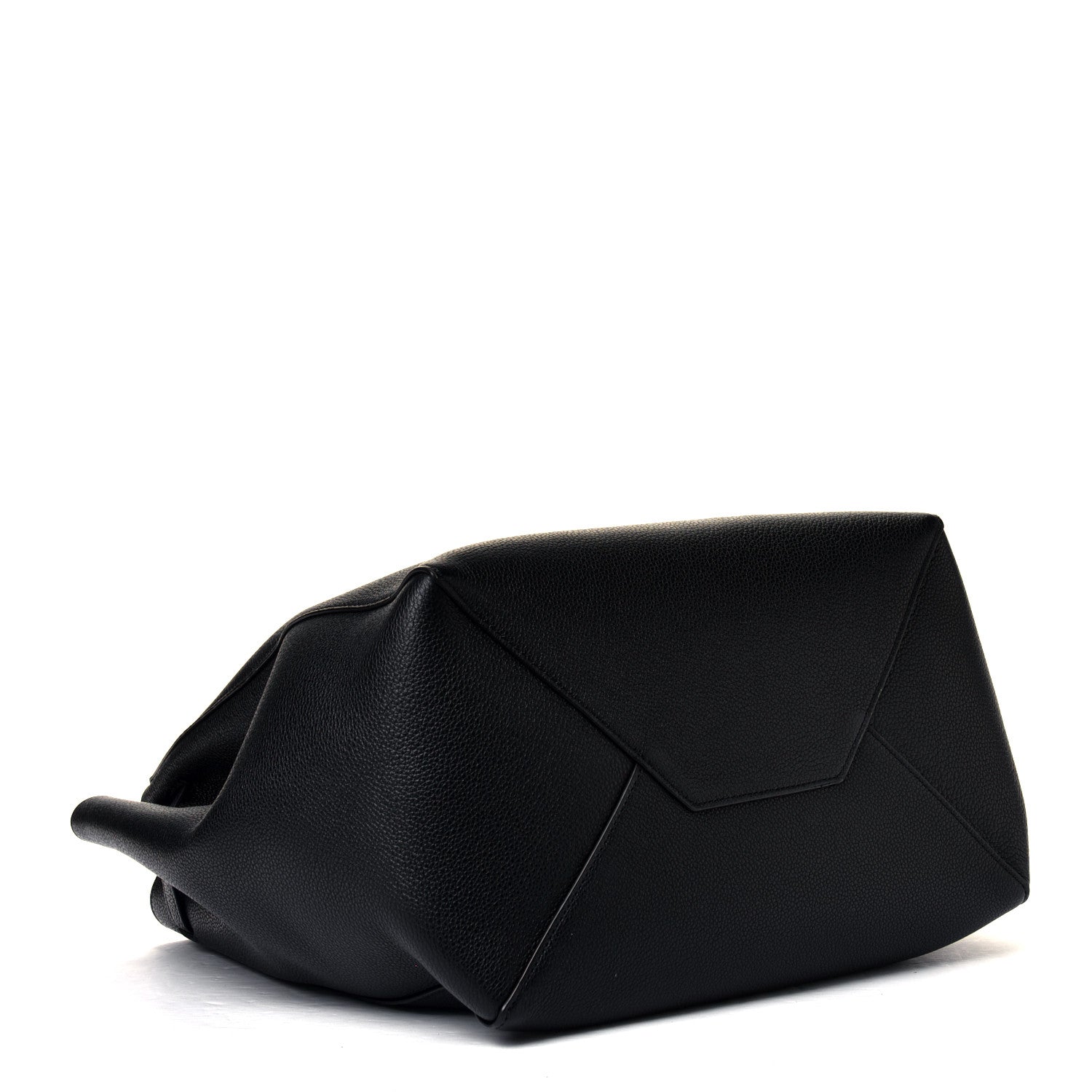 Celine Soft Grained Calfskin Medium Belt Cabas Phantom Black 3 of 7