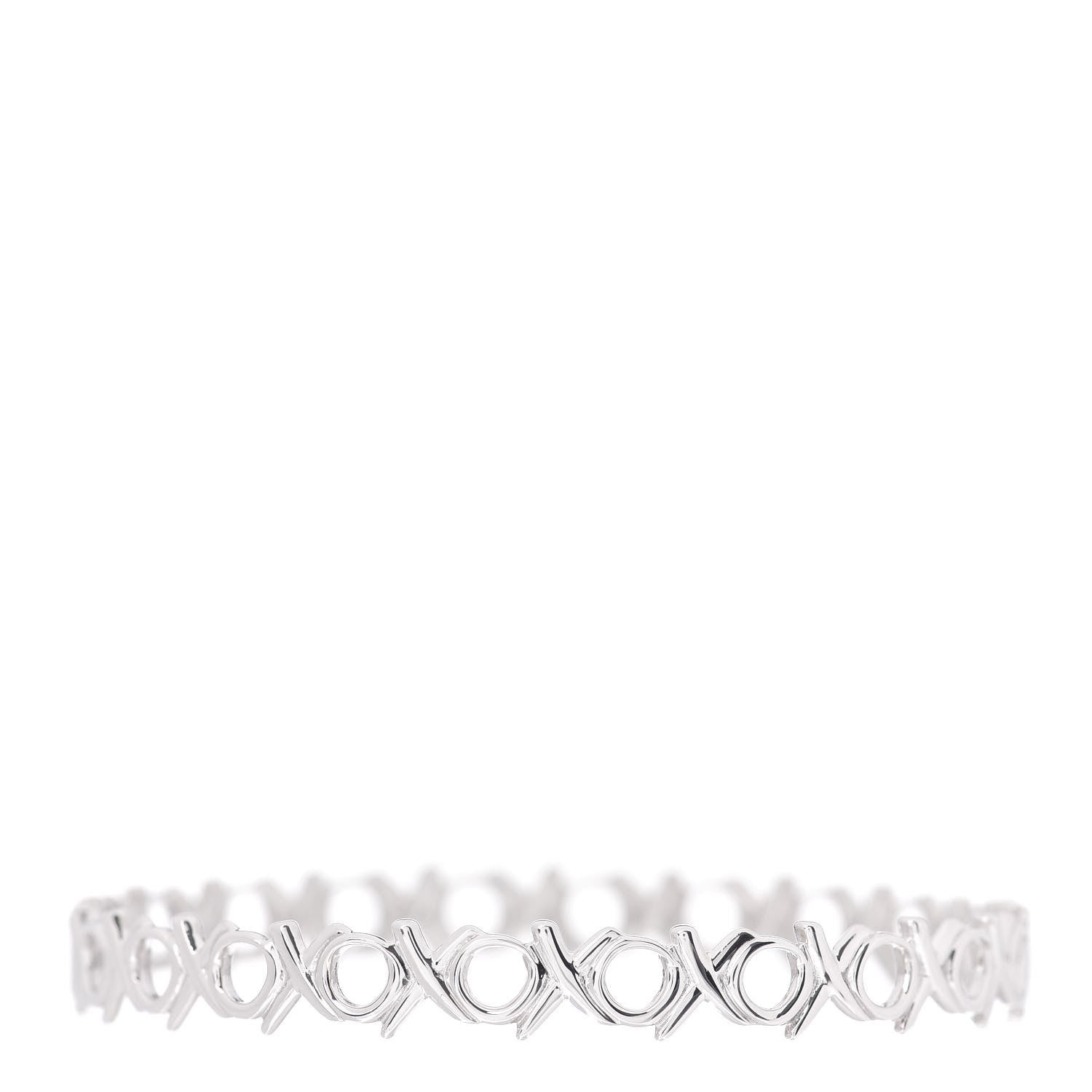 Tiffany Sterling Silver Paloma Picasso Love & Kisses Bangle Bracelet 1 of 4