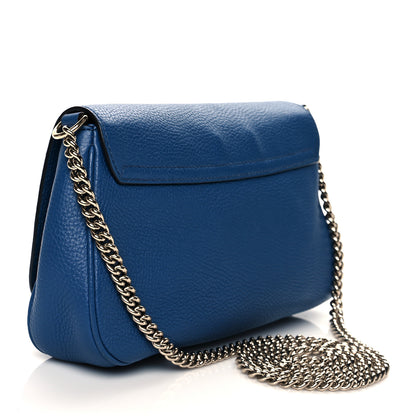 Gucci Pebbled Calfskin Medium Soho Flap Crossbody Caspian 3 of 14
