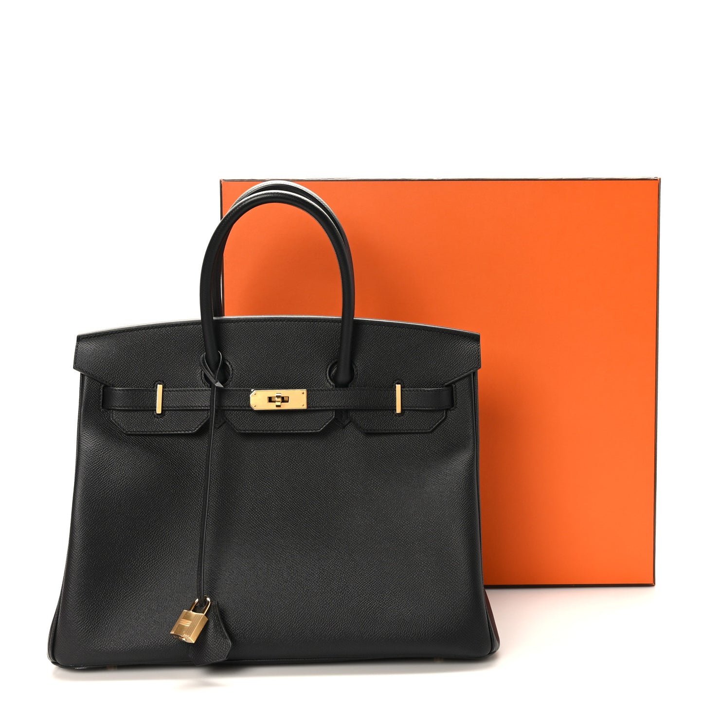 Epsom Birkin 35 Black