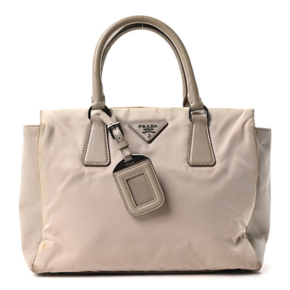 Prada Nylon Saffiano Bi-Color Tote Grey 1 of 10