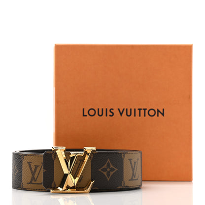 Louis Vuitton Calfskin Monogram 40mm LV Pyramide Stripes Reversible Belt 90 36 6 of 6