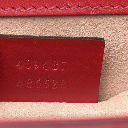 Gucci Guccissima Small Padlock Shoulder Bag Hibiscus Red 7 of 10