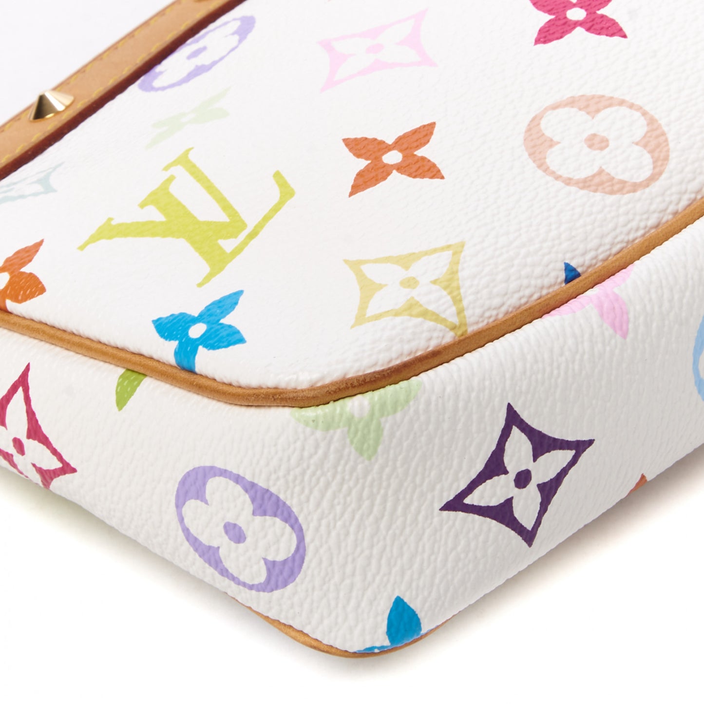 Monogram Multicolor Pochette Accessories White