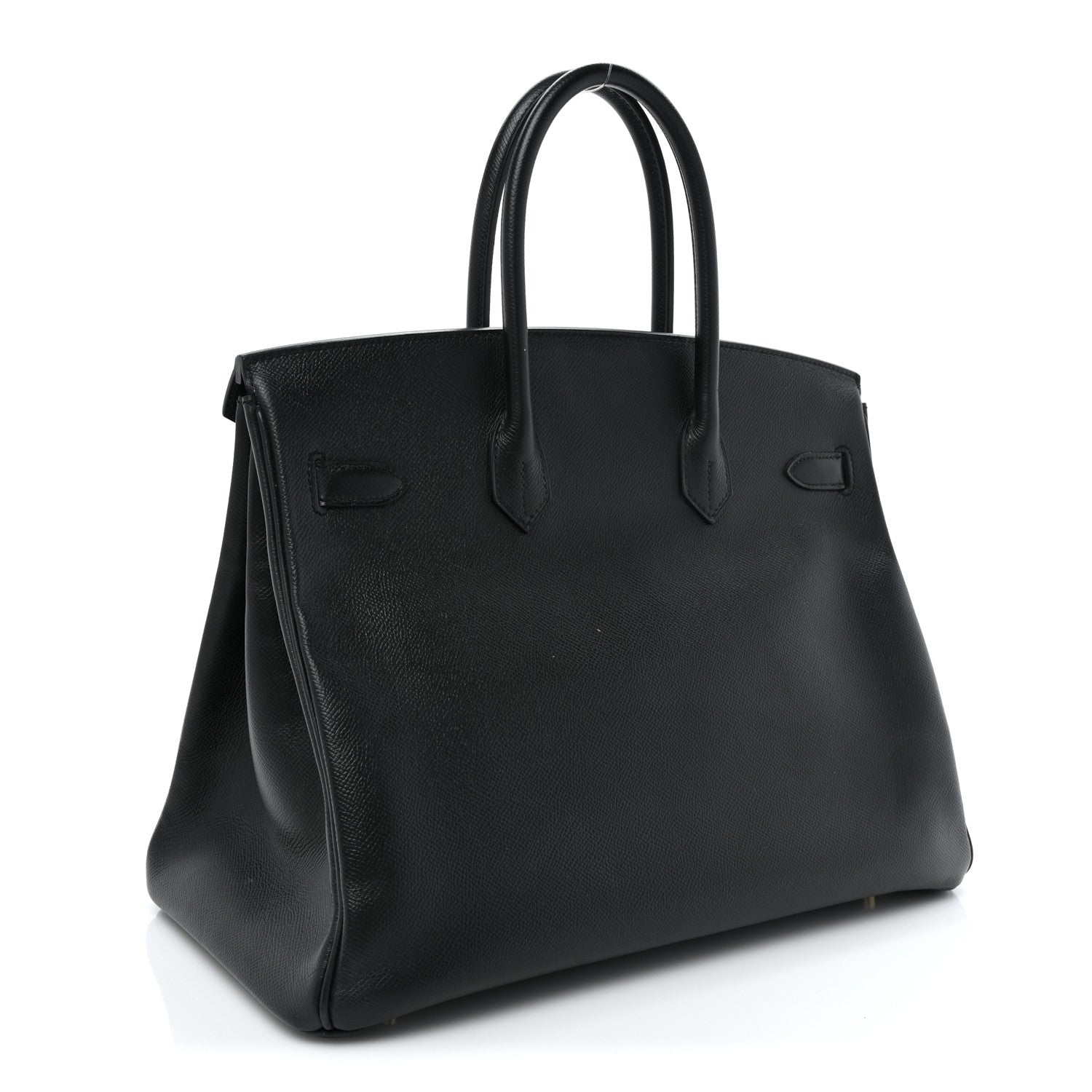 Hermes Epsom Horseshoe Birkin 35 Black Bleu Nuit 3 of 18