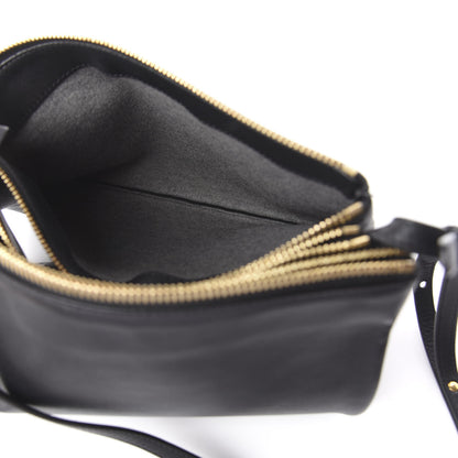 Celine Lambskin Large Trio Crossbody Bag Black 5 of 10
