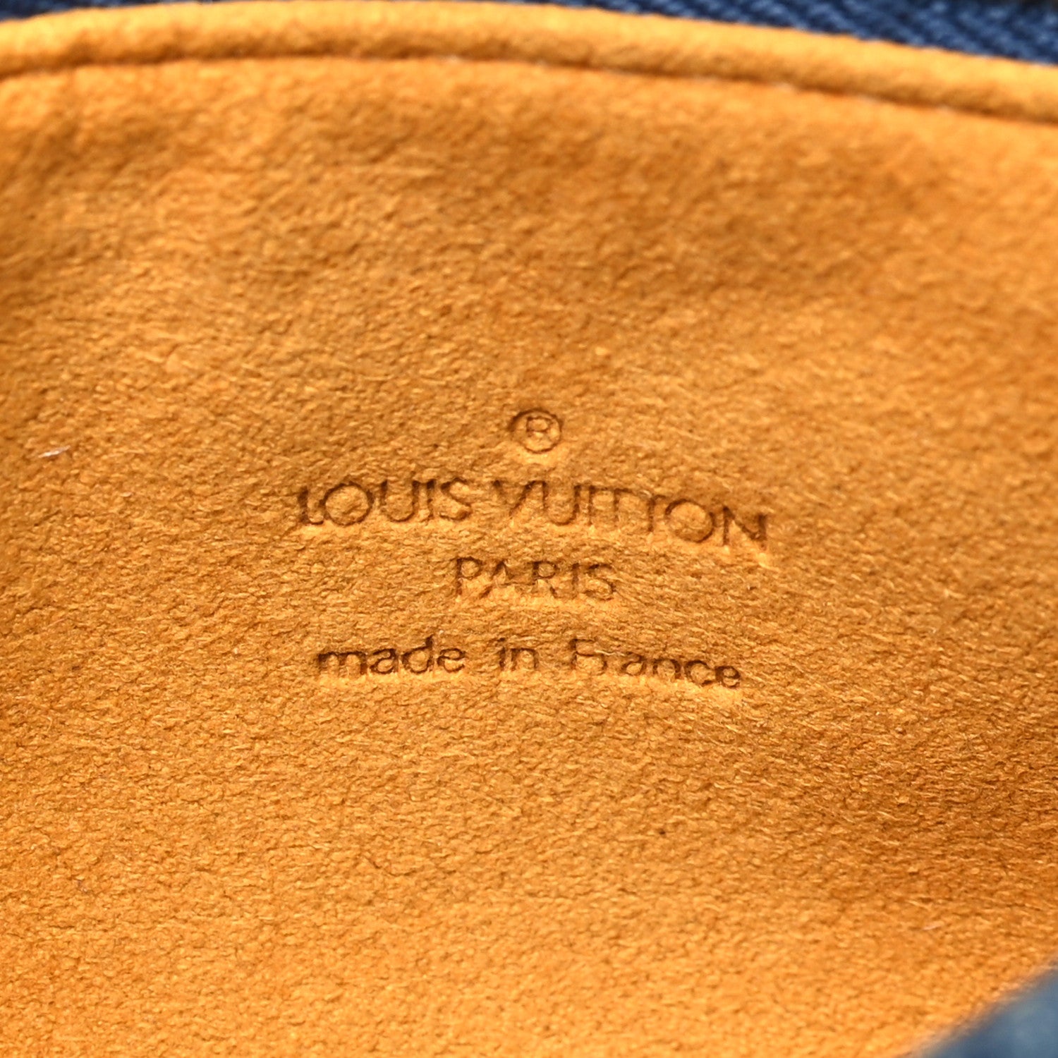 Louis Vuitton Monogram Denim Speedy GM Pochette Case 6 of 7