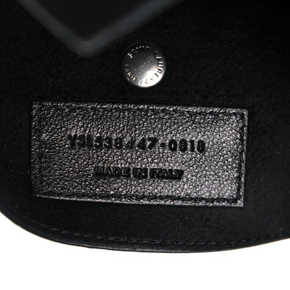Saint Laurent Lambskin Teddy Drawstring Bag Black 8 of 13