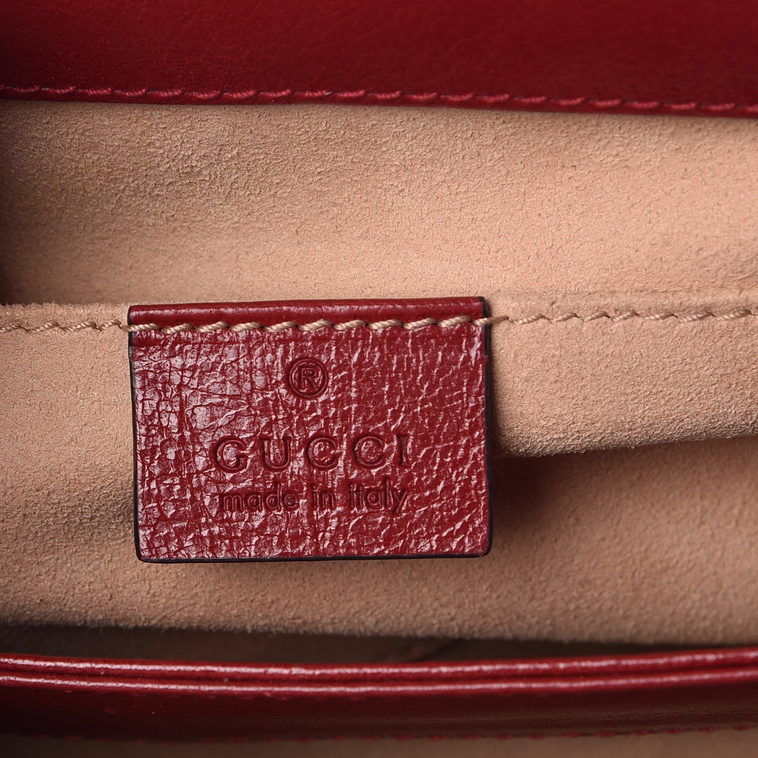 Gucci Suede Calfskin Web Small Ophidia Chain Shoulder Bag New Blue Romantic Cherry 6 of 8
