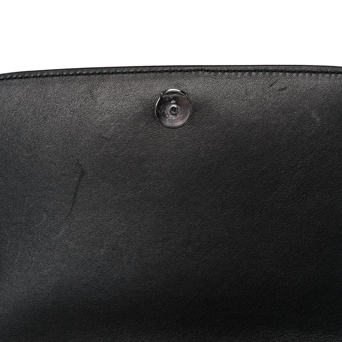 Calfskin Lizard Embossed Le 61 Shoulder Bag Black