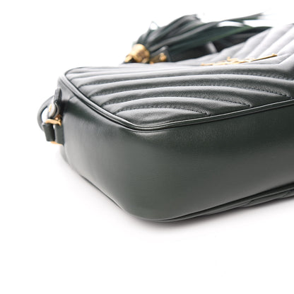 Saint Laurent Calfskin Matelasse Monogram Lou Camera Bag Green 8 of 11