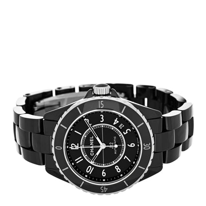 Chanel Stainless Steel Ceramic 38mm J12 Automatic Watch Black 2 of 5