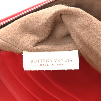Bottega Veneta Nappa Intrecciato Biletto Chain Crossbody Red 7 of 12
