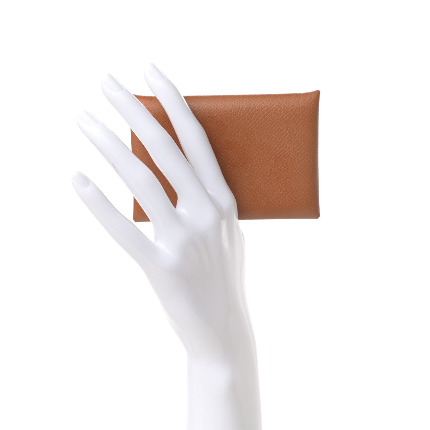 Hermes Epsom Calvi Card Case Gold 2 of 6