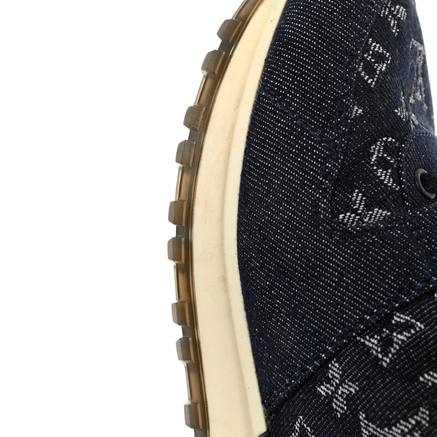 Louis Vuitton Denim Monogram Run Away Sneakers 37.5 Blue 9 of 9