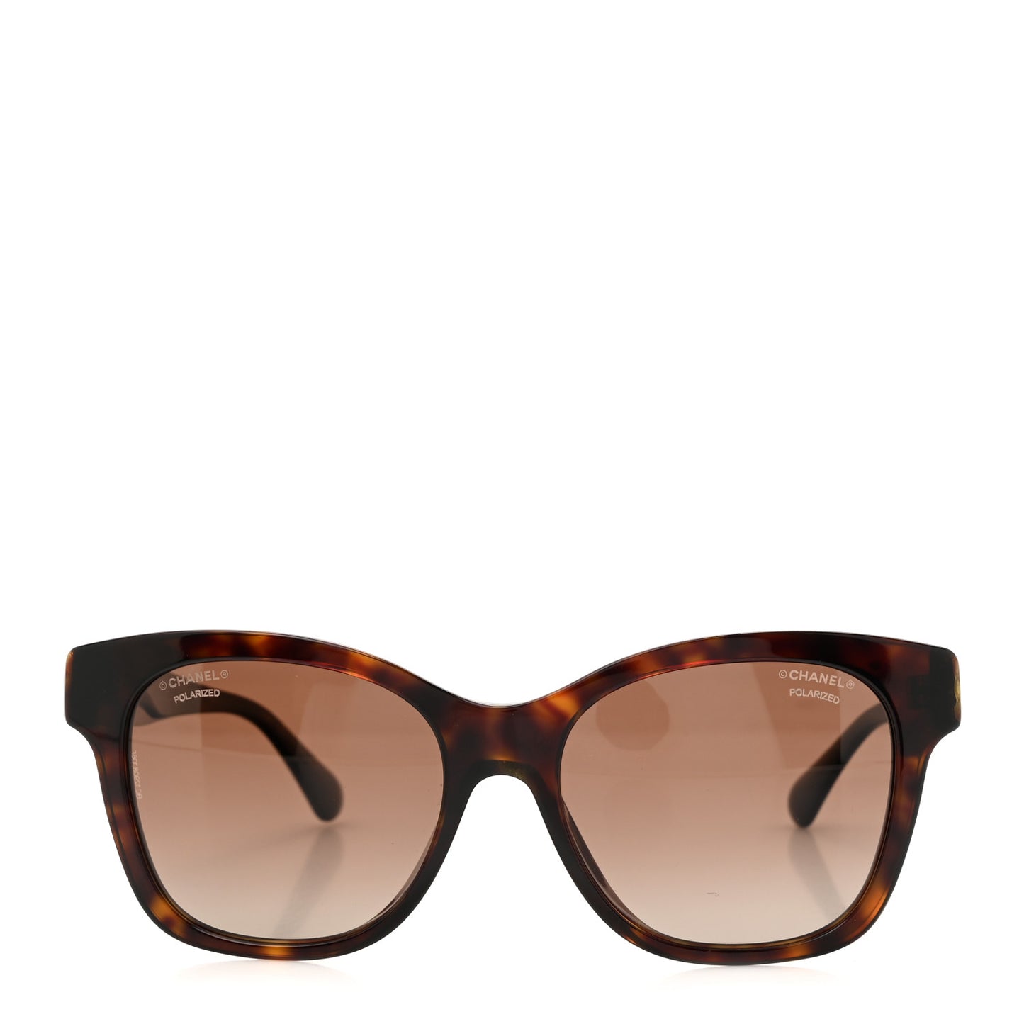 Acetate Polarized Pearl CC Square Sunglasses 5482-H-A Tortoise