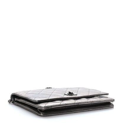 Chanel Metallic Aged Calfskin Quilted Reissue Wallet On Chain WOC Bronze 4 of 10