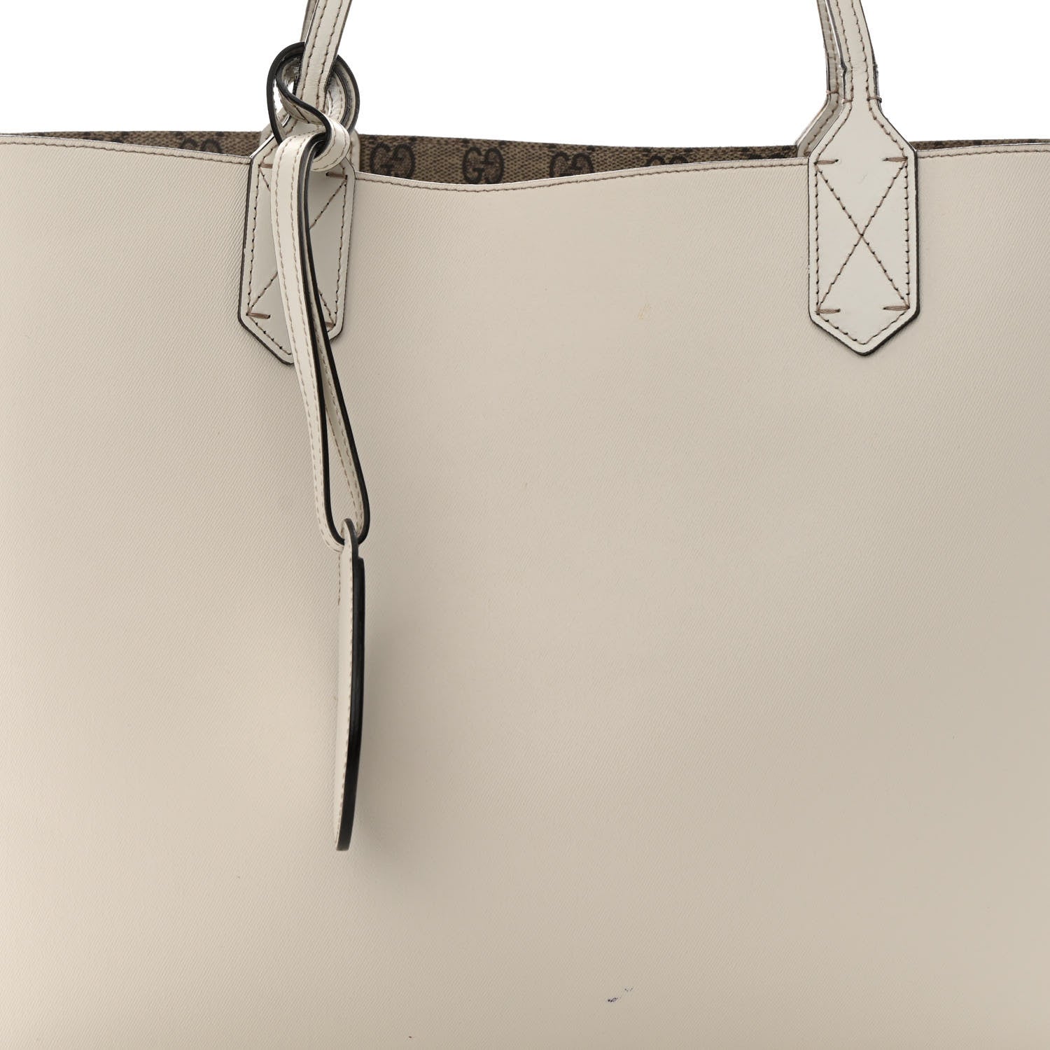Gucci GG Supreme Monogram Medium Reversible Tote Beige White 13 of 23