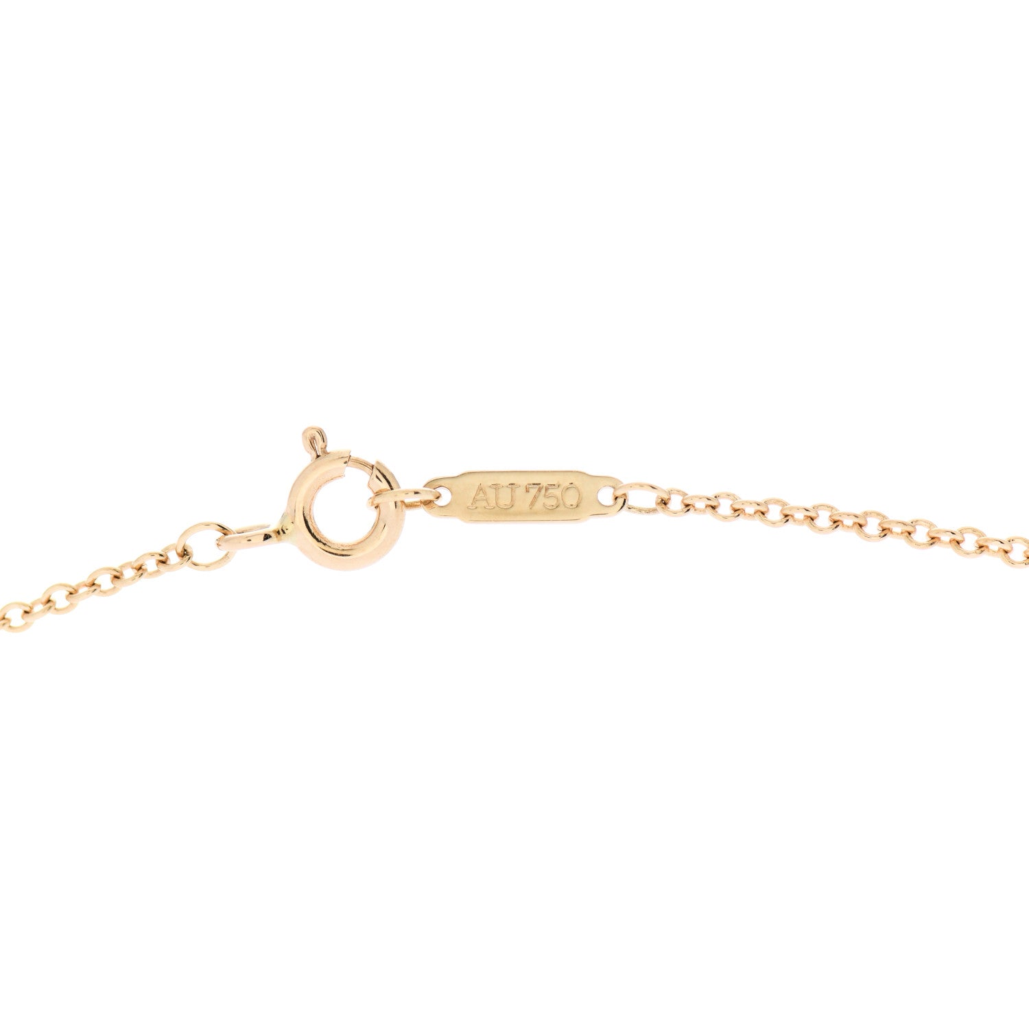 Tiffany 18K Yellow Gold Diamond T Double Chain Bracelet 4 of 5