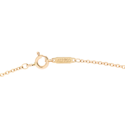 Tiffany 18K Yellow Gold Diamond T Double Chain Bracelet 4 of 5