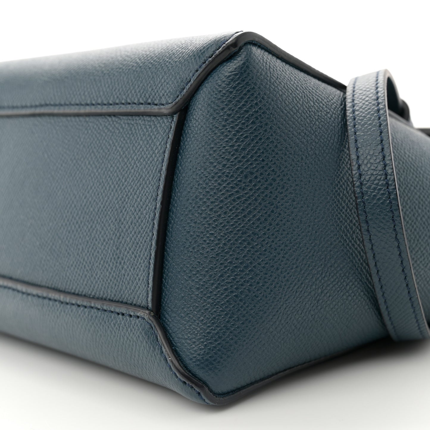 Baby Grained Calfskin Nano Belt Bag Abyss Blue