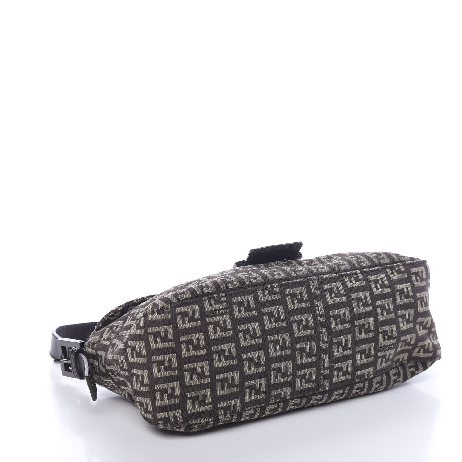 Fendi Zucchino Vitello Baguette Testa di Moro Beige 4 of 11