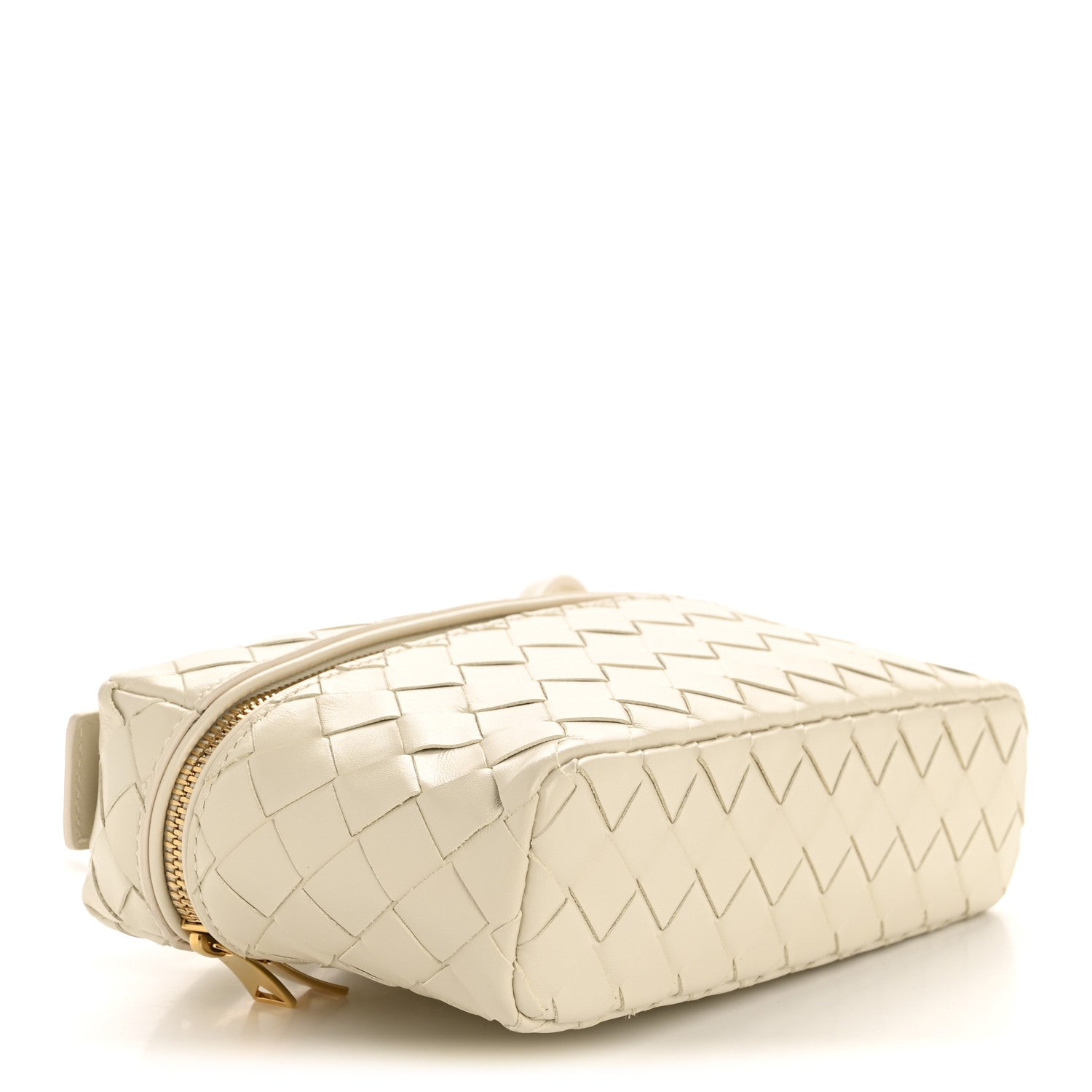 Bottega Veneta Calfskin Intrecciato Bang Bang Vanity Case Sea Salt