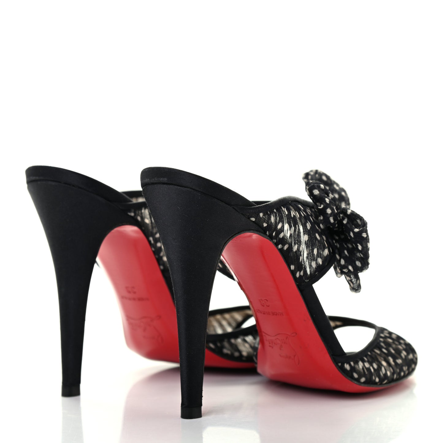 Crepe Satin Chiffon Miss Chief 100 Pumps 38 Black