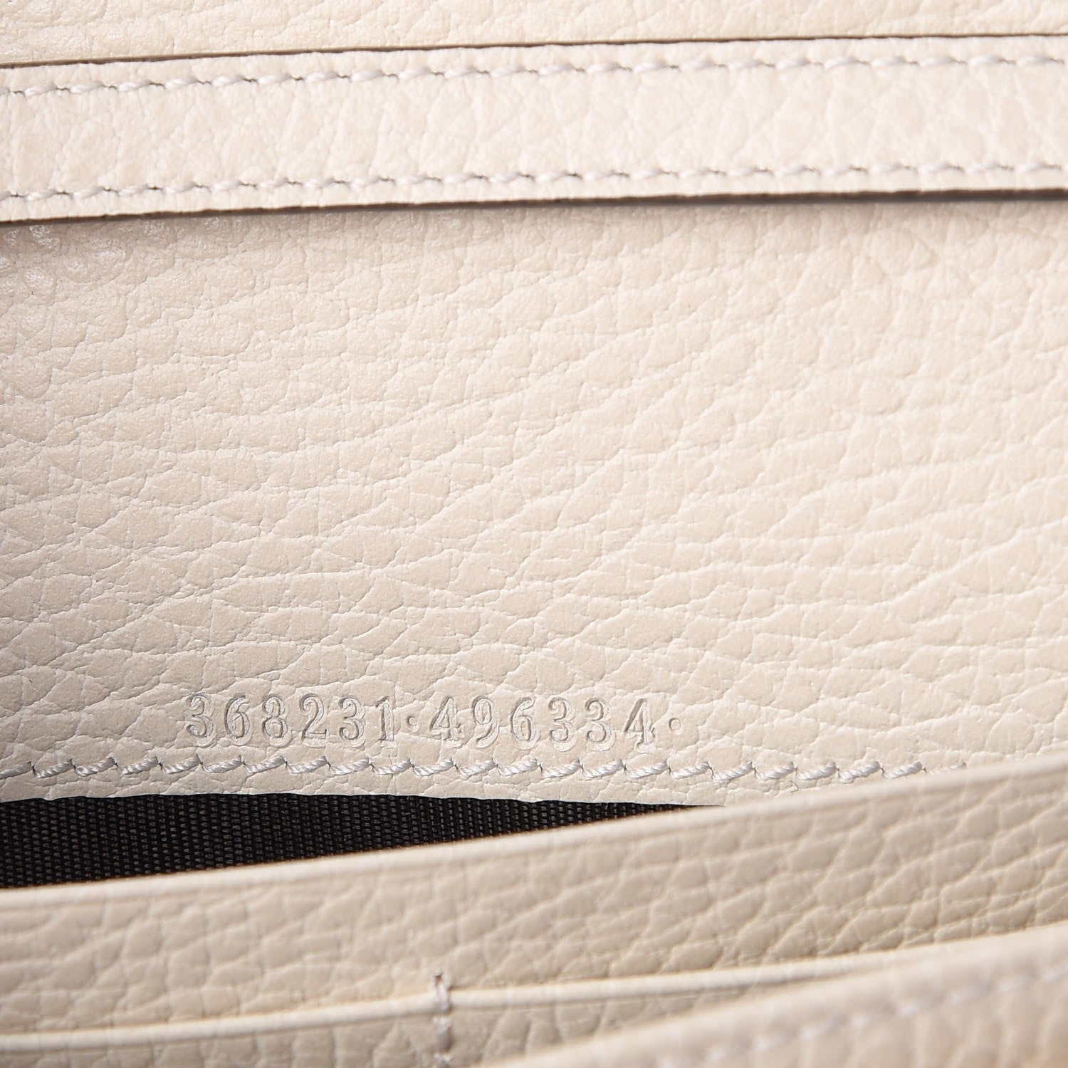 Gucci Dollar Calfskin Mini Swing Wallet Bag Mystic White 8 of 10