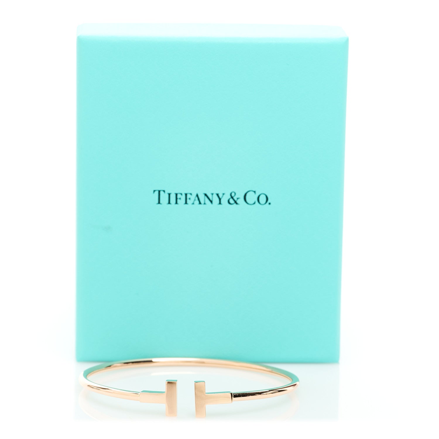 Tiffany 18K Rose Gold T Wire Bracelet 4 of 4