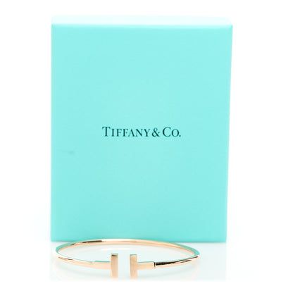 Tiffany 18K Rose Gold T Wire Bracelet 4 of 4