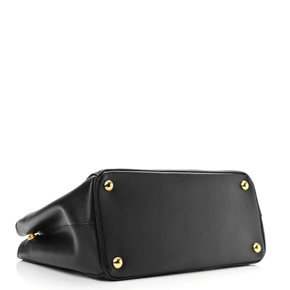 Prada Saffiano Medium Galleria Double Zip Tote Black 4 of 12
