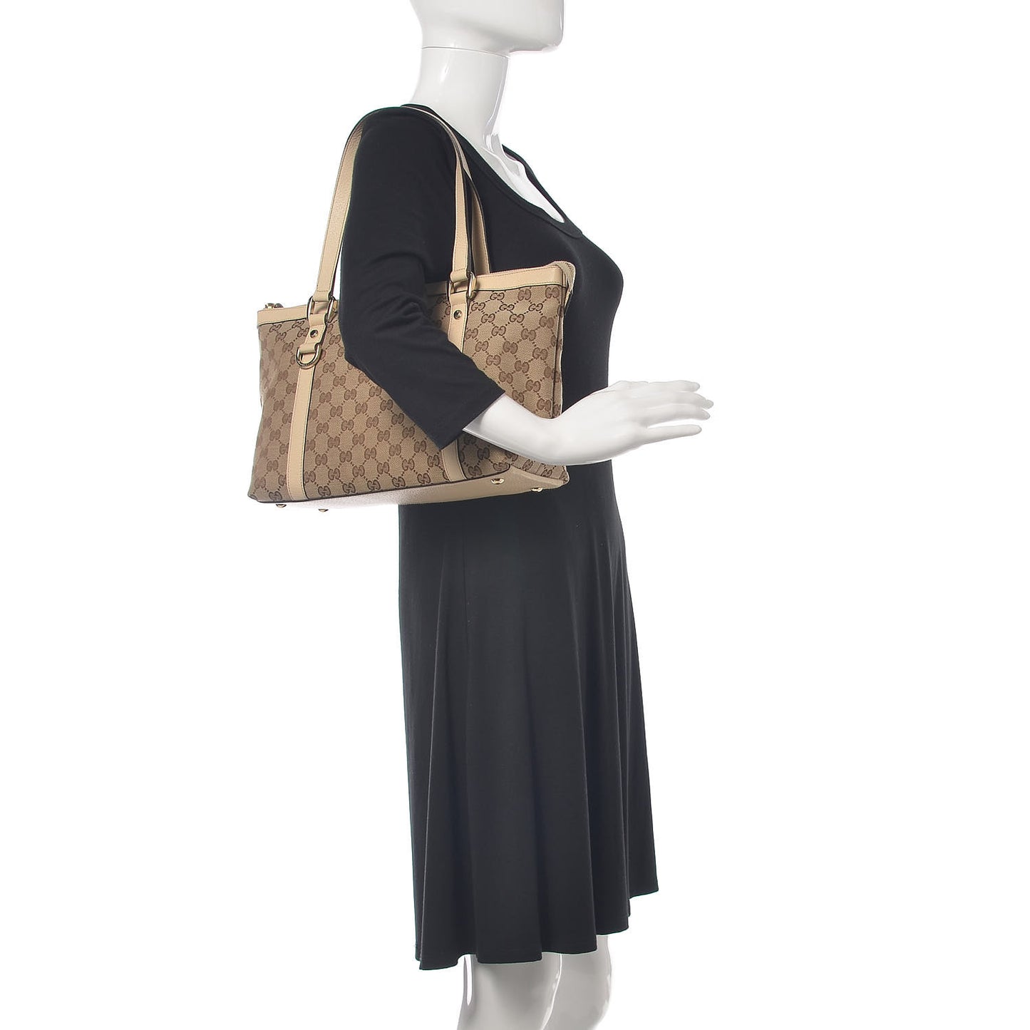 Monogram Abbey Medium Tote Off White