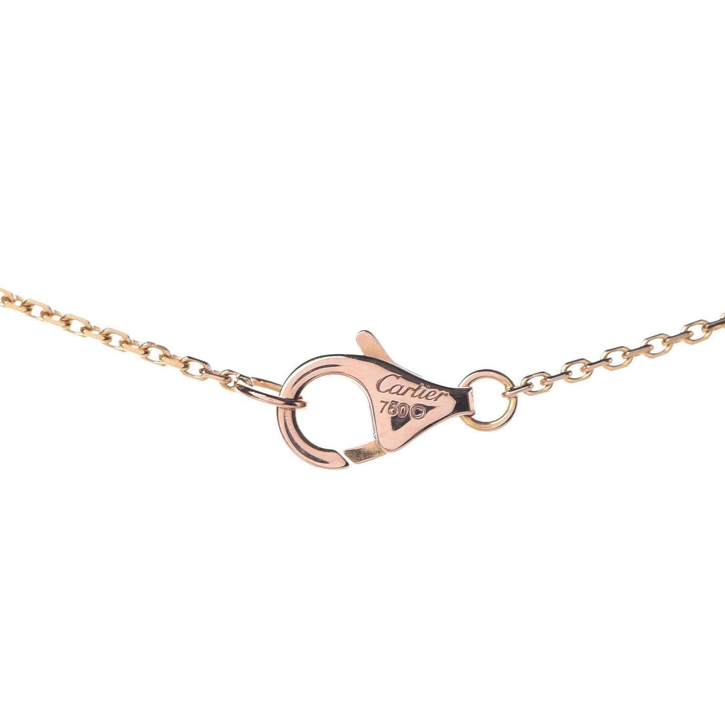 18K Pink Gold Pink Sapphire Diamond Caresse D'Orchidees Par Cartier Necklace