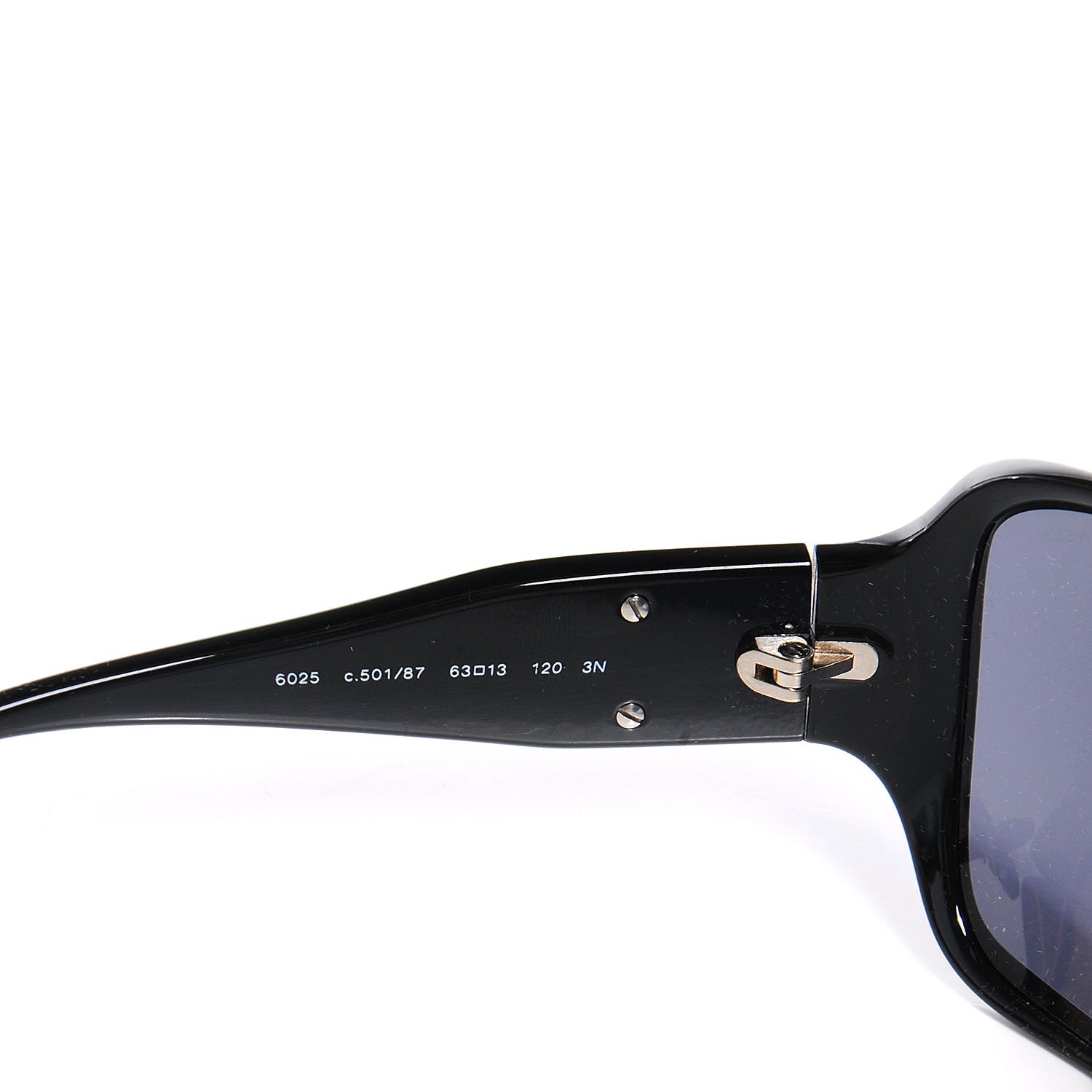 Chanel CC Sunglasses 6025 Black 4 of 5