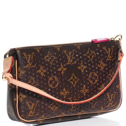 Louis Vuitton Monogram Perforated Pochette Accessories Bag Fuchsia 3 of 7