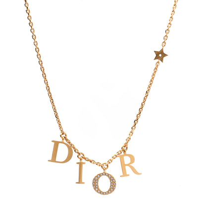 Christian Dior Crystal Dio(r)evolution Necklace Gold 1 of 5