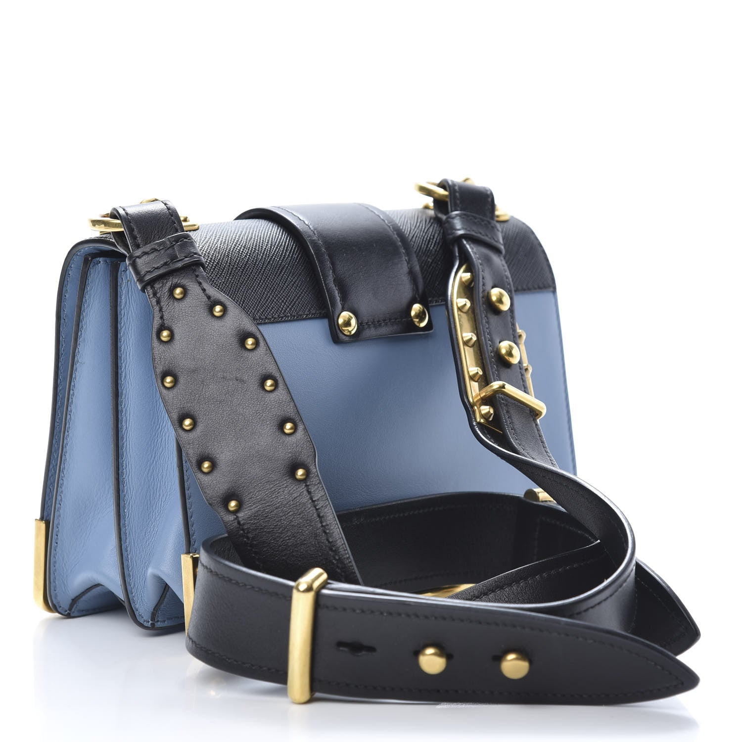 Prada City Calf Saffiano Cahier Bag Astrale Black 3 of 10