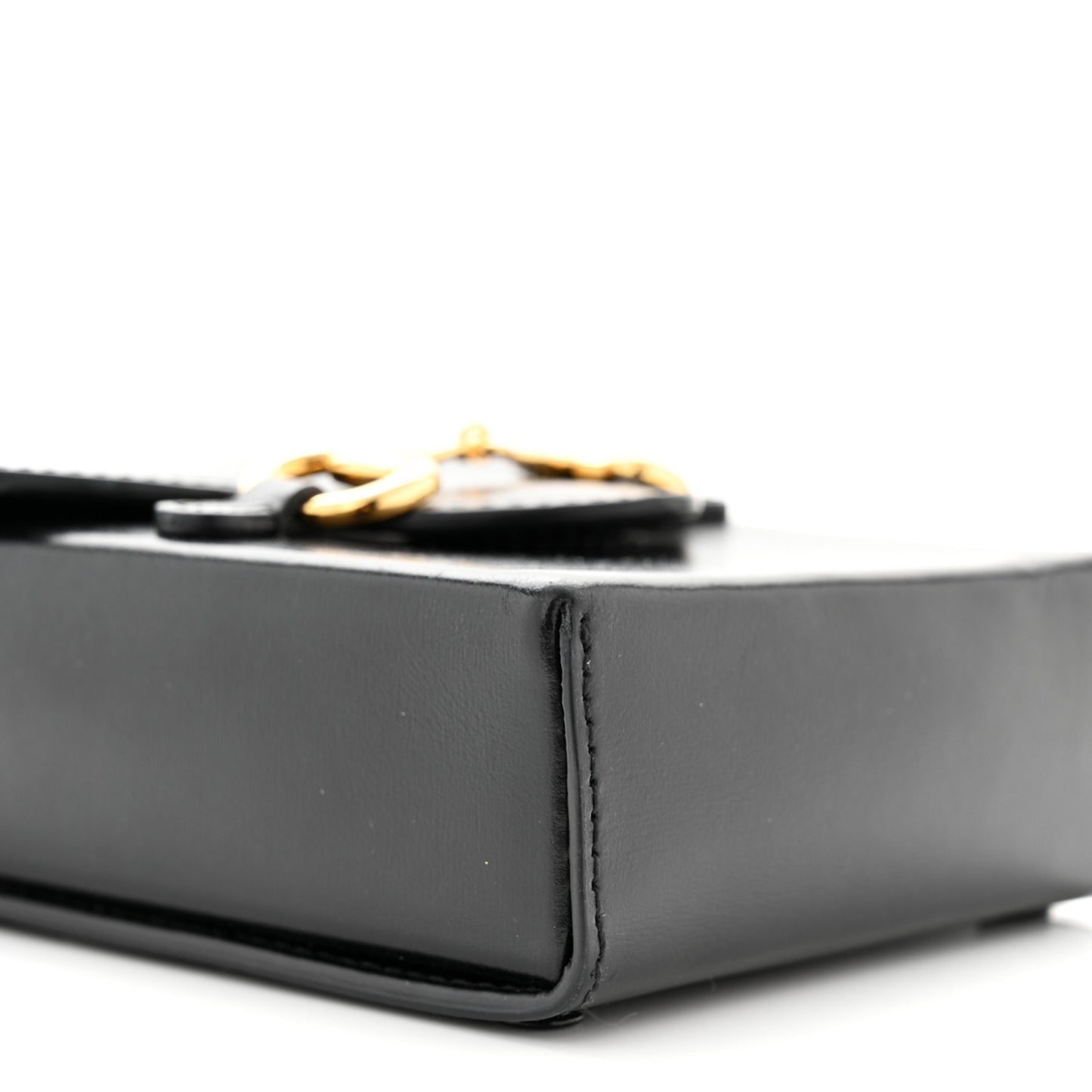 Boarded Plutone Calfskin Mini Horsebit 1955 Crossbody Bag Black