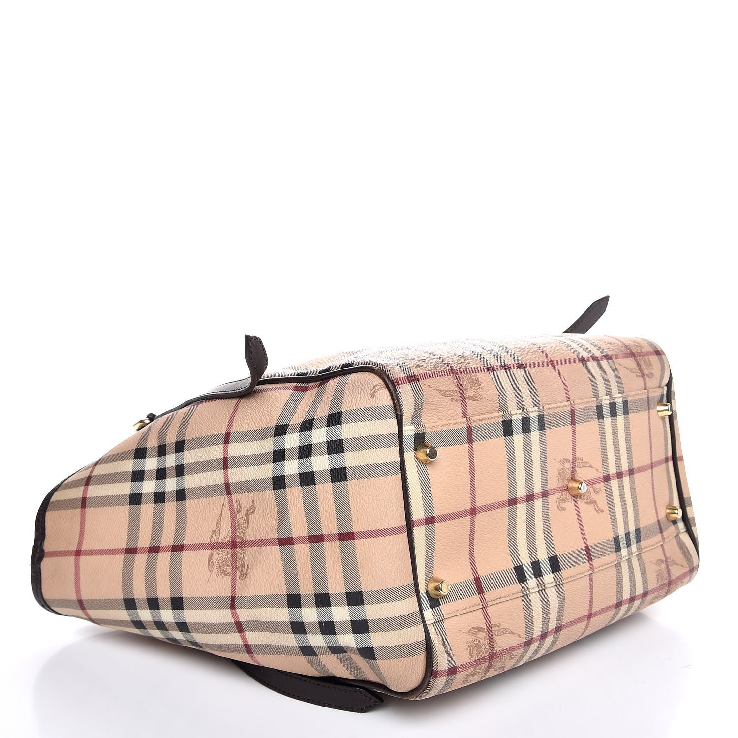 Burberry Haymarket Check Small Canterbury Tote Chocolate 4 of 14