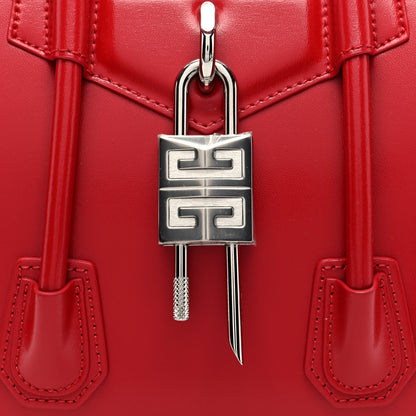Givenchy Box Calfskin Mini Lock Antigona Shoulder Bag Red 7 of 9