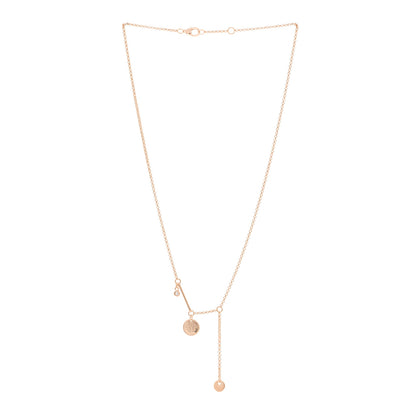Hermes 18K Rose Gold Diamond PM Ex-Libris Pendant Necklace 3 of 5