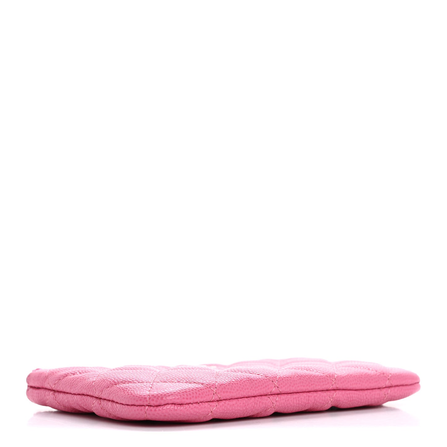 Caviar Quilted Small Cosmetic Case Pink